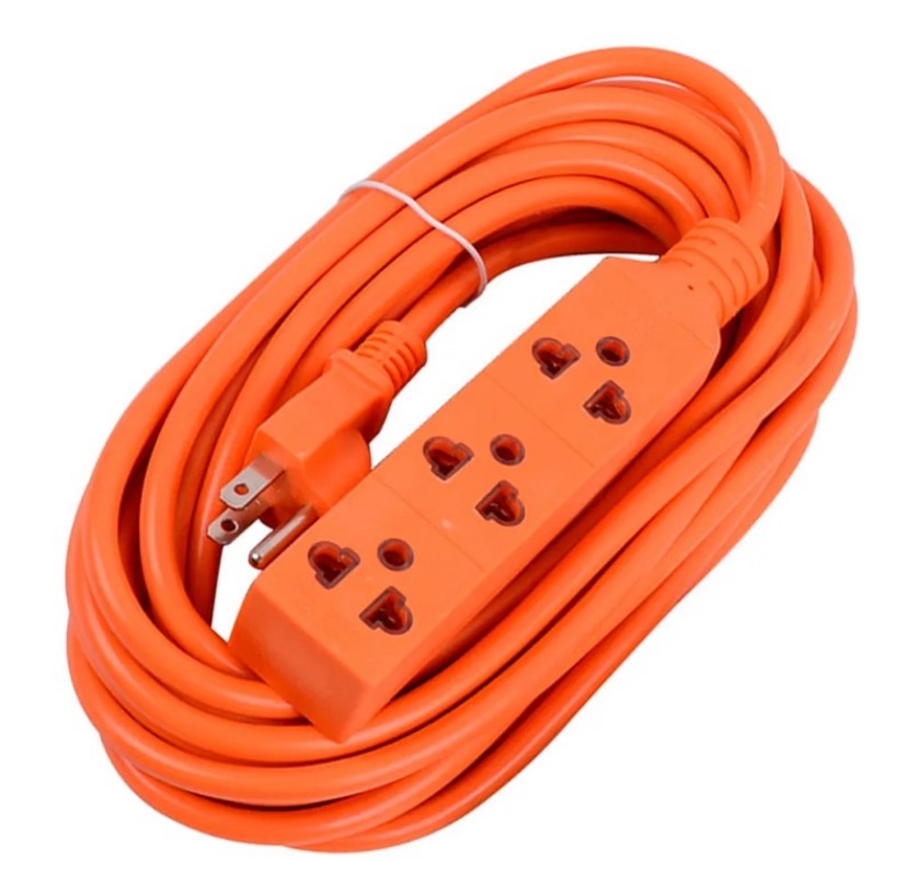 EXTENSION POLO TIERRA NARANJA 18AWG 5MT