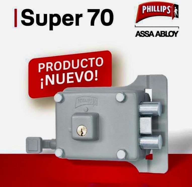 CERRADURA PHILLIPS SUPER 70 DERECHA
