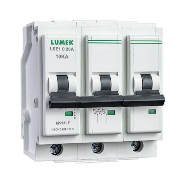 BREAKER PACHA ENCHUFABLE LUMEK 3X20 AMP