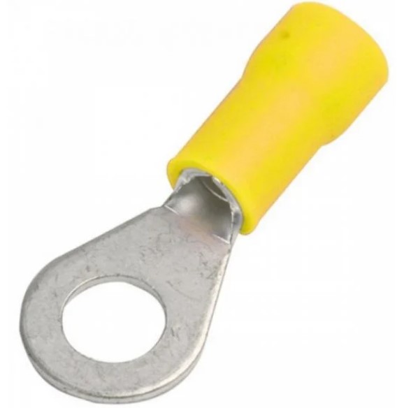 TERMINAL DE OJO FORRO AMARILLO 12-10 1/4