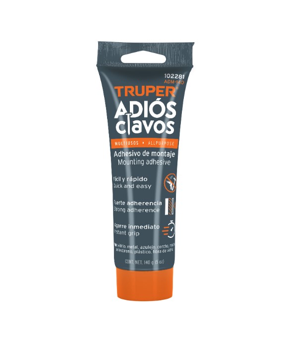 ADHESIVO ADIOS CLAVOS 140GR TRUPER