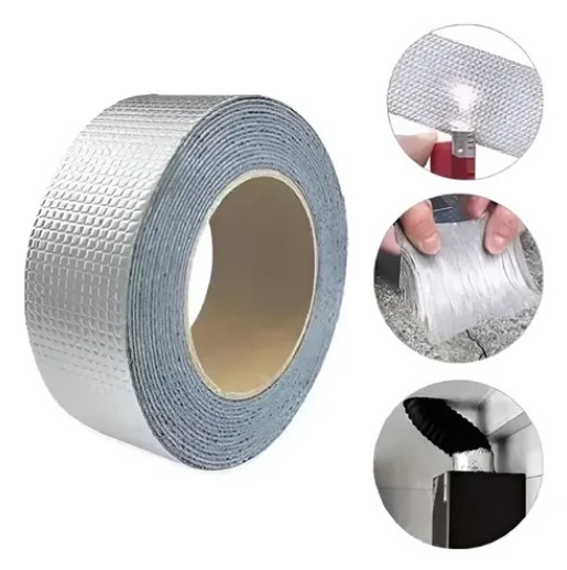 CINTA TAPA GOTERA ALUMINIO BUTILO 10CM 10MT DTURIN