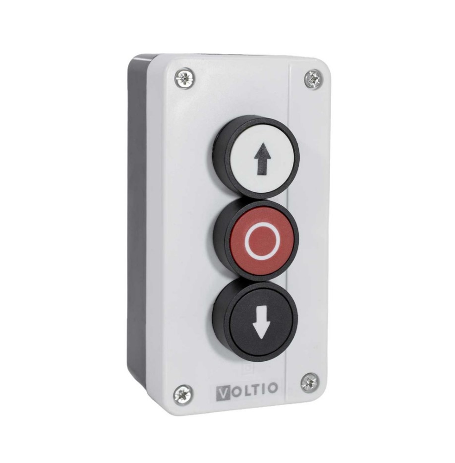 ESTACION DE MANDO 3P SUBIR STOP BAJAR VOLTIO