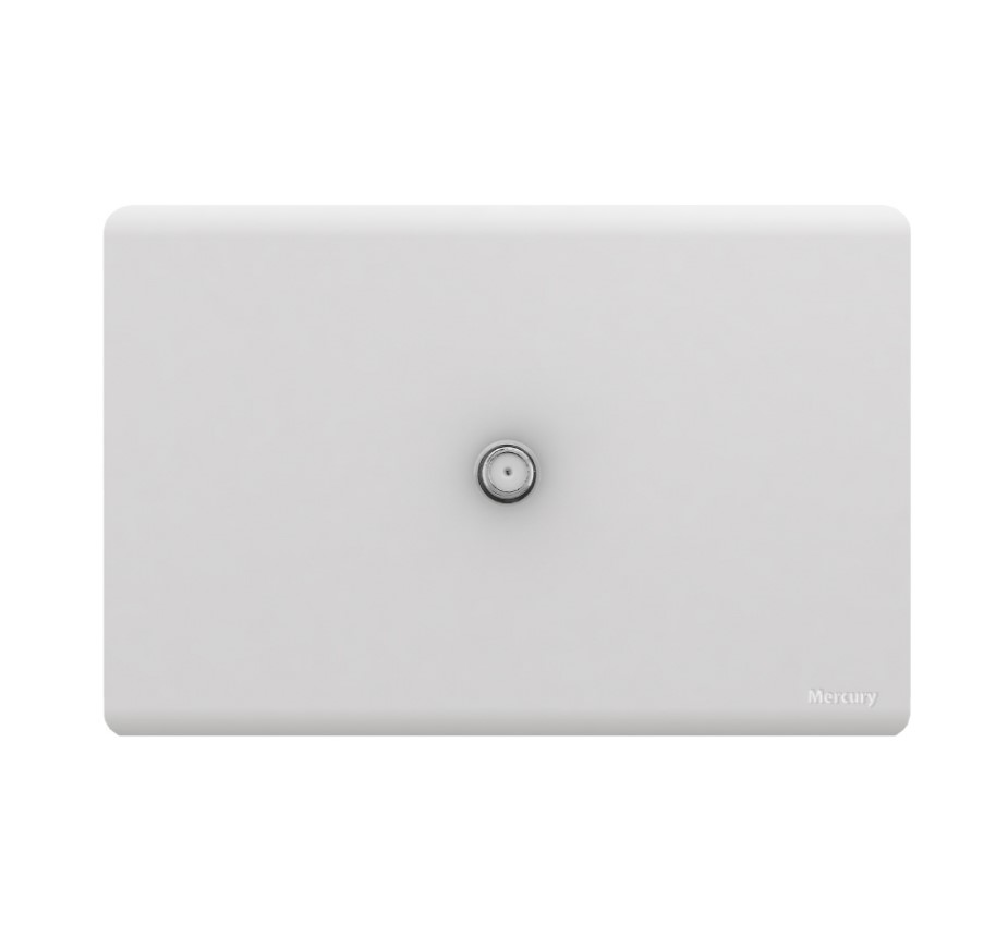 TOMA COAXIAL BLANCA ZAFIRO