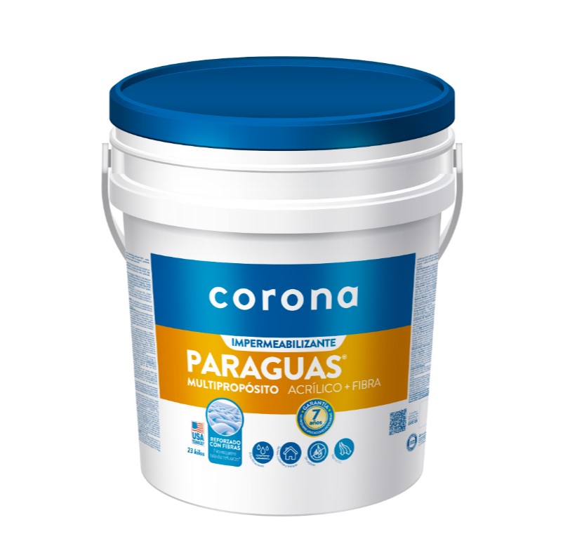 IMPERMEABILIZANTE CORONA PARAGUAS GRIS CUÑETE