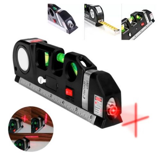 NIVEL GUIA LASER Y FLEXOMETRO