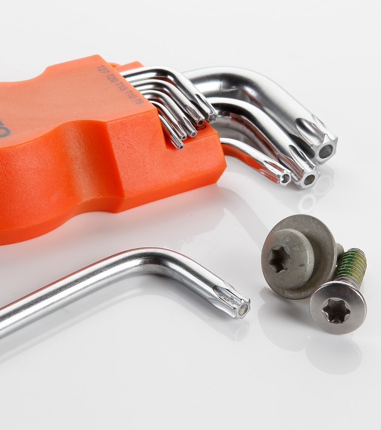 LLAVES TORX JUEGO CLIP NARANJA