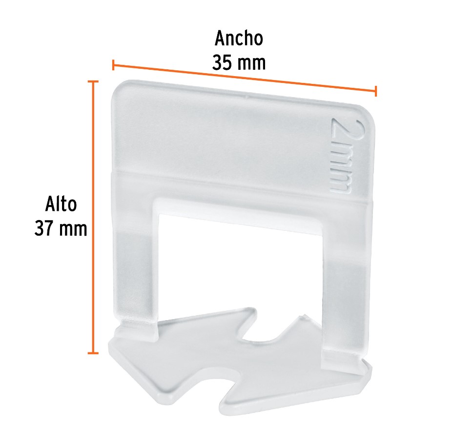 ANCLA 2MM NIVELADOR ENCHAPE 100PZ TRUPER