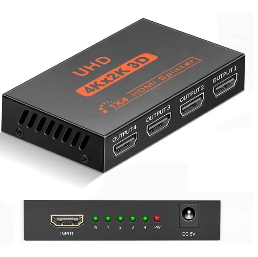 SPLITTER HDMI 4 PUERTOS