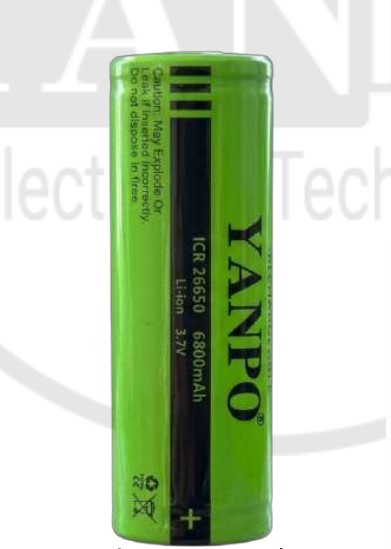 PILA RECARGABLE 26650 YAMPO 6800mAh 3.7v UNIDAD