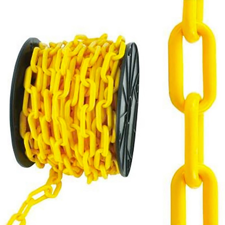CADENA PLASTICA AMARILLA INDUMA X MT