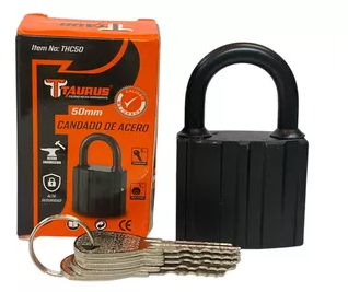 CANDADO NEGRO TAURUS 50MM