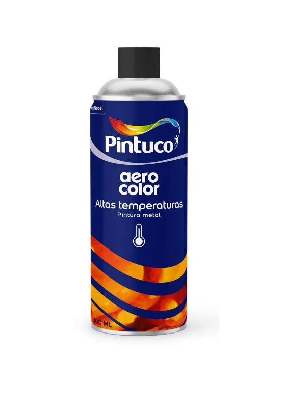 AEROSOL ALTA TEMPERATURA NEGRO BRILLANTE PINTUCO 300ml