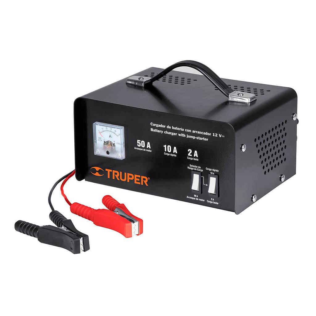 CARGADOR DE BATERIA CON ARRANCADOR 12V-50A TRUPER 