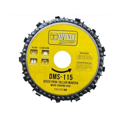 [DMS115 DTM413] DISCO DE CADENA CORTE MADERA 4-1/2 UYUSTOOLS