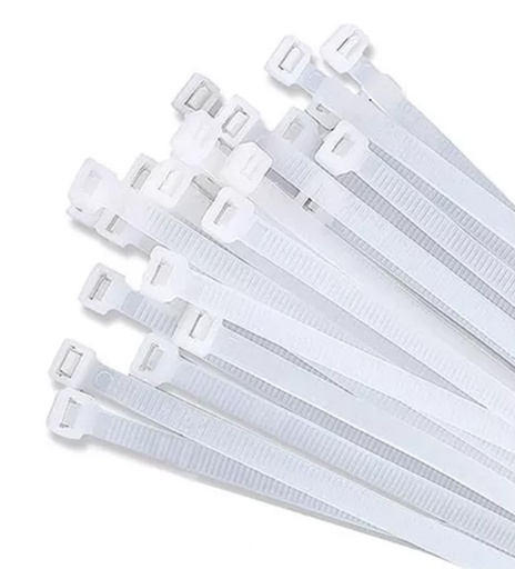 [1010] AMARRE PLASTICO 100X3MM BLANCO 100UND