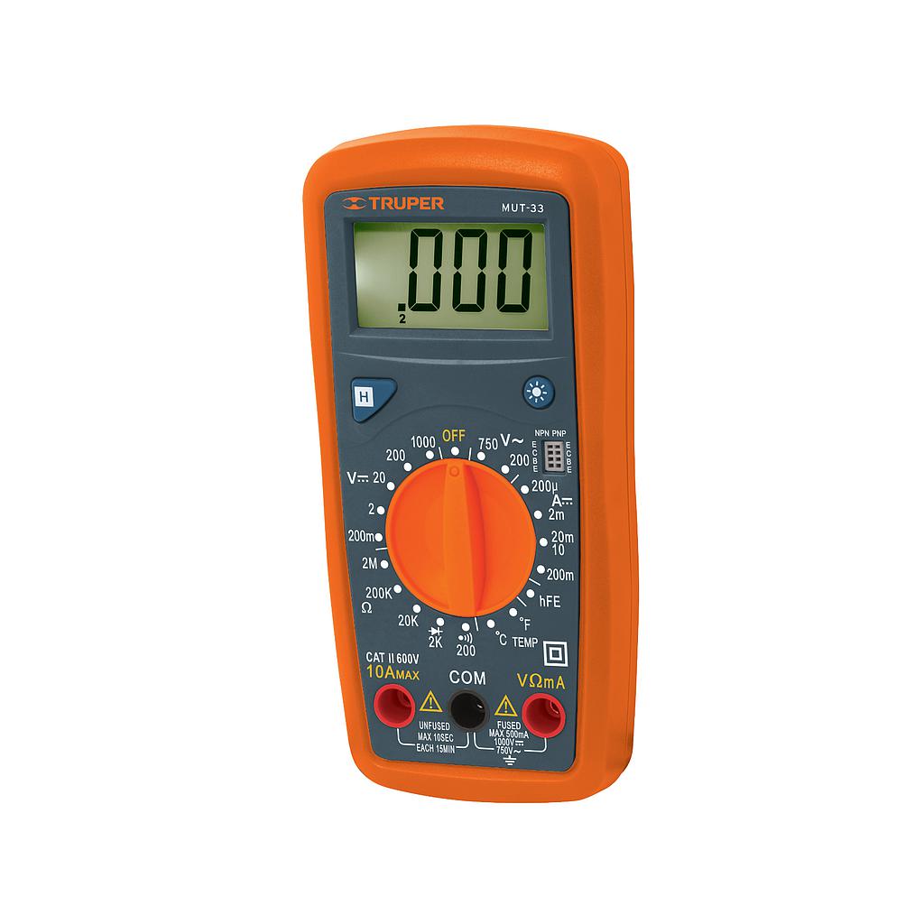 MULTIMETRO DIGITAL TRUPER 