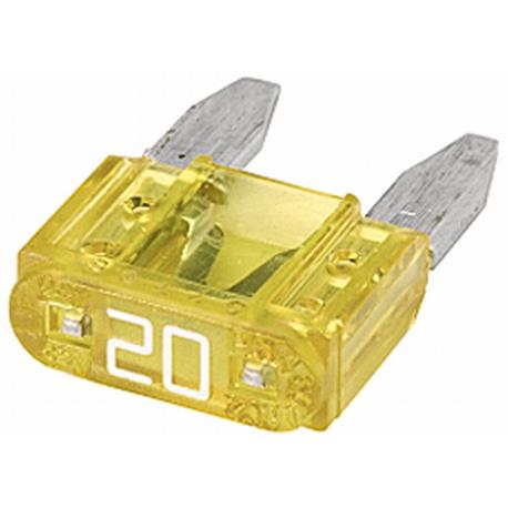 [1010] FUSIBLE PARA CARRO MINI 20A AMARILLO