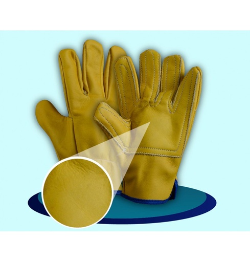 [1010] GUANTE INGENIERO AMARILLO REFORZADO