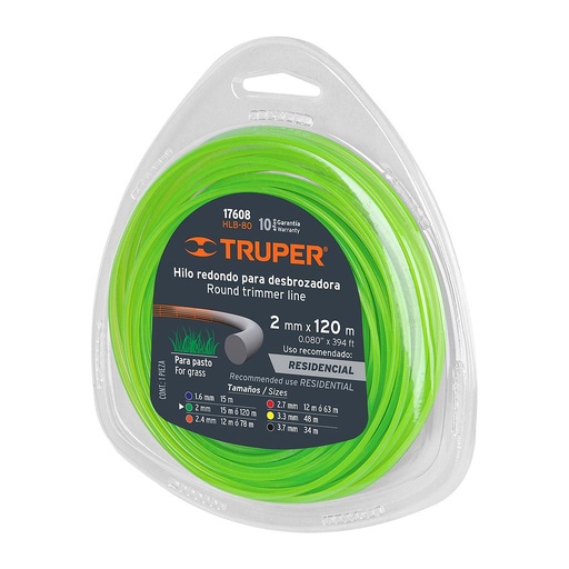 [17606 TR] HILO NYLON GUADAÑA 2MM TRUPER