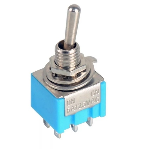 [INT09] INTERRUPTOR DE CODILLO 3 GOLPES 6 TERMINAL 6A 125V