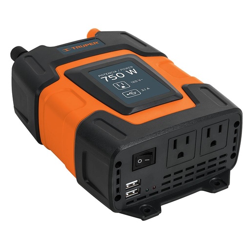 [10490 TR] INVERSOR DE CORRIENTE 12V-120V 750W TRUPER