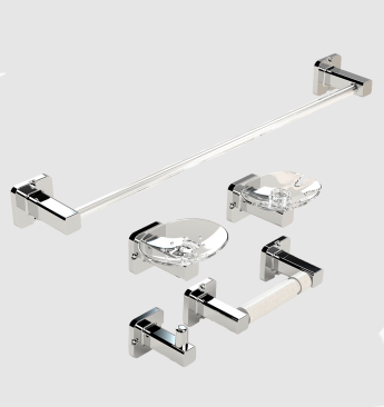 [1010] JUEGO ACCESORIOS BAÑO AQUABLUE BARU 6PZ