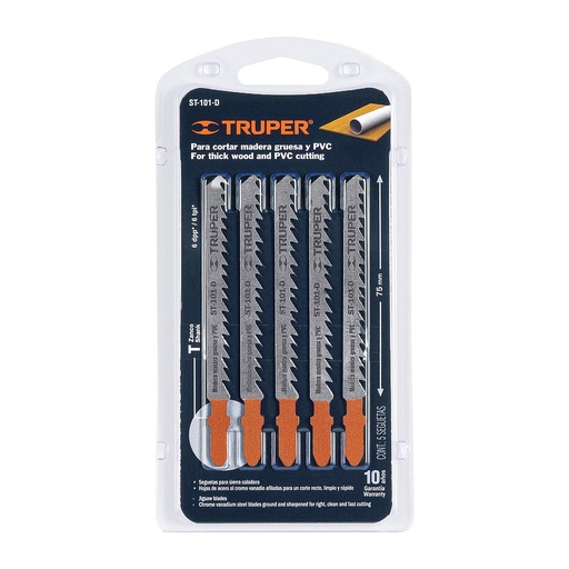 [18126 TR] JUEGO CUCHILLA CALADORA 5 PCZ TRUPER