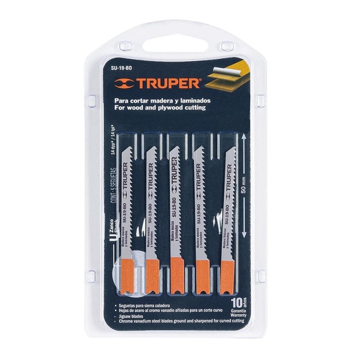 [18134 TR] JUEGO CUCHILLA CALADORA 5 PCZ TRUPER 18134