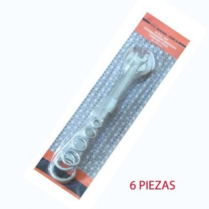[1010] JUEGO DE LLAVES MIXTA 6PZ 6-17MM ECONOMICO
