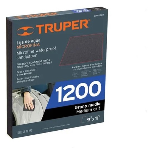 [11634 TR] LIJA NEGRA # 1200 TRUPER
