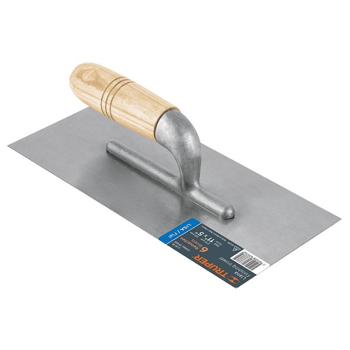 [15406 TR] LLANA METÁLICA MANGO MADERA 11" X 5" TRUPER