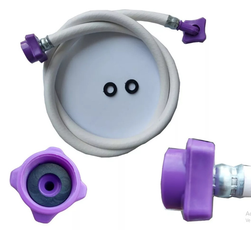 [1010] MANGUERA LAVADORA TUERCA MORADA 2.5M