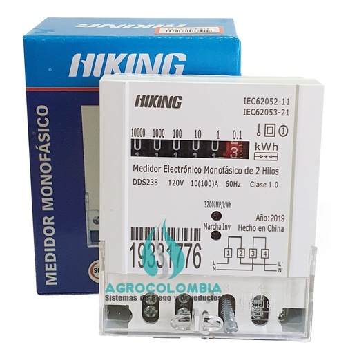 [1010] MEDIDOR MONOFASICO 120V HIKING