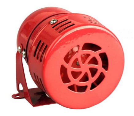 [2180301 TYC] MINI SIRENA 110V METALICO ROJO VOLTIO