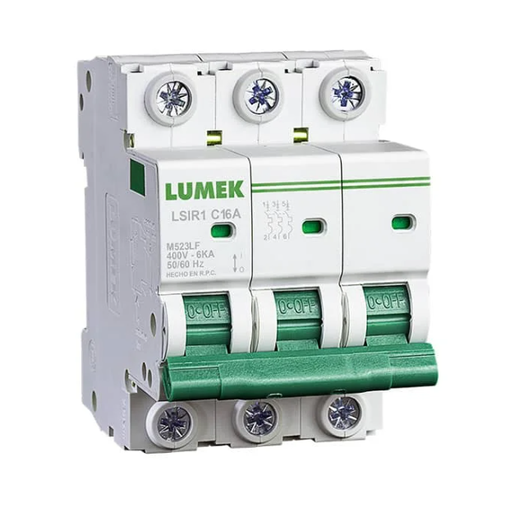 [1010] BREAKER PACHA PARA RIEL LUMEK 3X40AMP 10KA