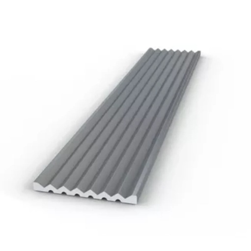 [1010] PLATINA ALUMINIO ACANALADA 3/4" X1MT