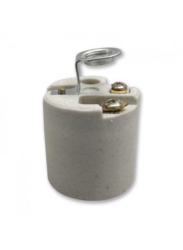 [1010] PORTALAMPARA CERAMICO GANCHO LOZA