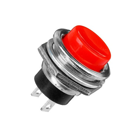 [PUL06] PULSADOR REDONDO GRANDE 2 TERMINAL ROJO