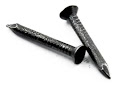 [1010] PUNTILLA ACERO LISA NEGRA 3/4" X 4 UND