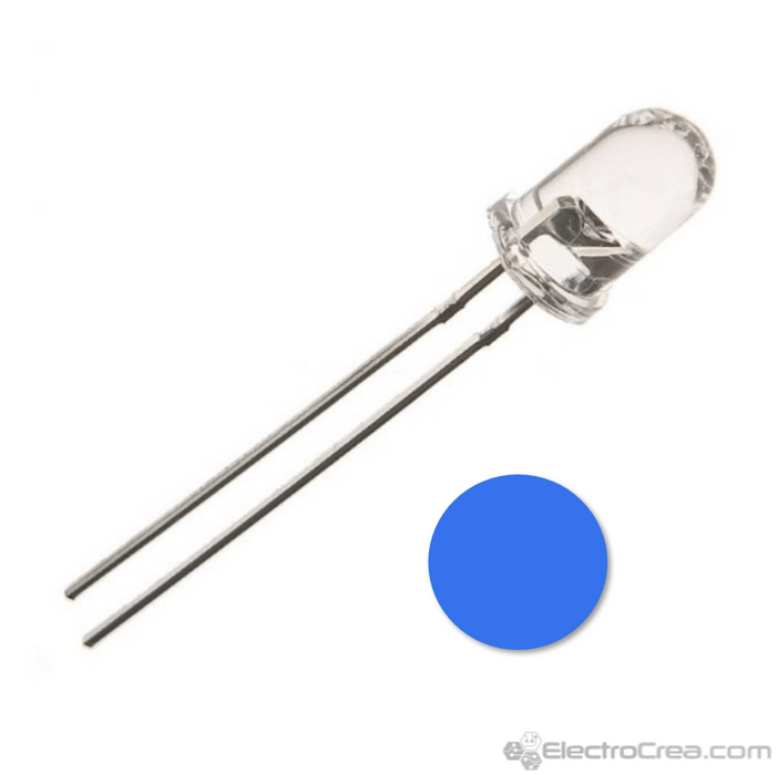 BOMBILLO LED DIODO DE CHORRO AZUL  