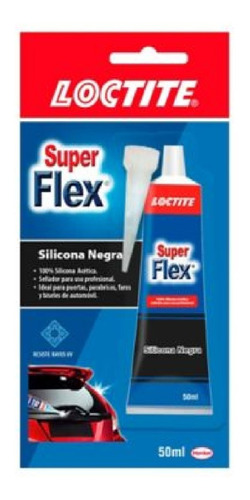 [1010] SILICONA LOCTITE SUPER FLEX 50 ML NEGRA