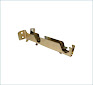 [1010] SOPORTE METAL DOBLE CORTINA DORADO