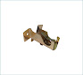[1010] SOPORTE METALICO CORTINA PARED DORADO