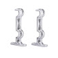 [1010] SOPORTE PLASTICO DOBLE PARA TUBO DE 5/8 CROMO    