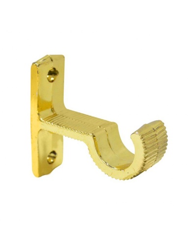 [1010] SOPORTE PLASTICO PARA TUBO DE 1/2 DORADO TECHO   