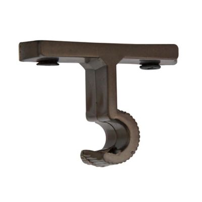 [1010] SOPORTE PLASTICO PARA TUBO DE 5/8 CAFÉ TECHO  