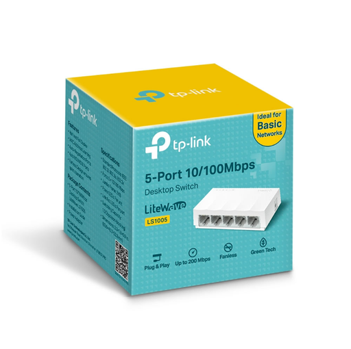 [1010] SWITCH RJ 45 DE 5 PUERTOS TP-LINK 10/100Mbps