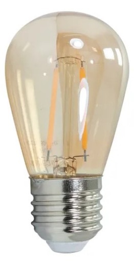 [s14 nippon tyc] BOMBILLO LED BINTAGE 1W AMBAR