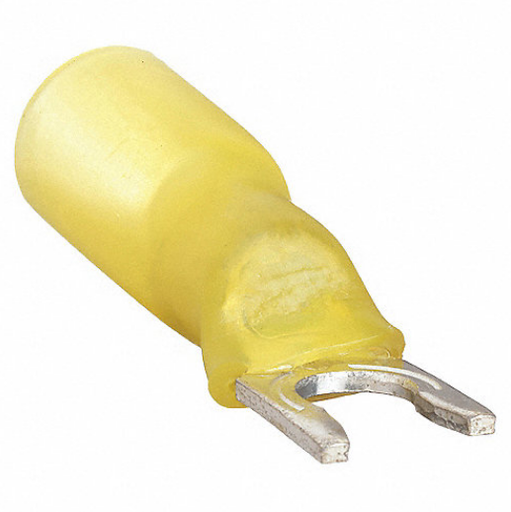 [3020254 TER20] TERMINAL EN U TERMOENCOGIBLE AMARILLA